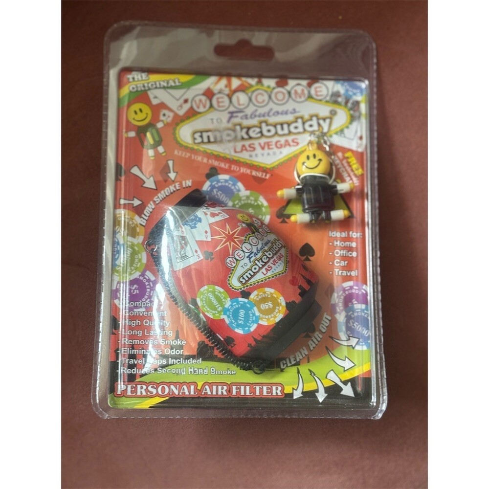 Smoke Buddy Original Personal Air Filter Las Vegas Edition w/ Travel Caps